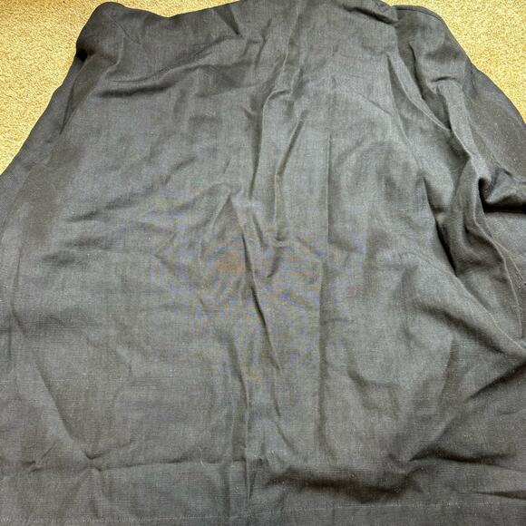 Eskandar Dark Blue Linen Button Down Shirt Jacket Size 1 - Picture 4 of 6